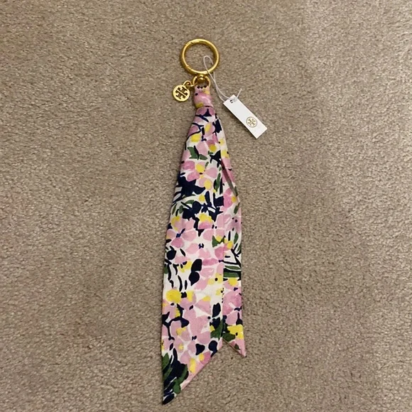 Tory burch scarf keychain on sale